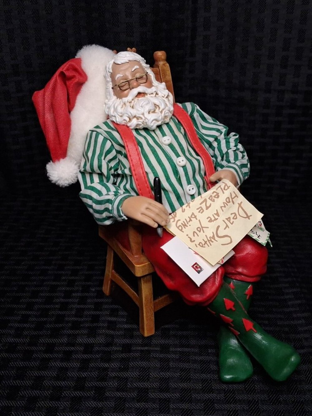 POSSIBLE DREAMS NICK'S NOOK # 4220 TUCKERED OUT SANTA CLAUS FIGURINE